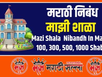 Mazi Shala Marathi Nibandh